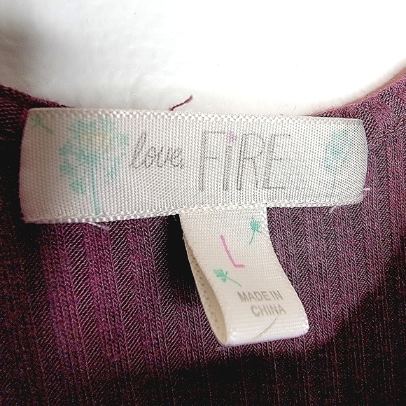 🌶LOVE, FIRE women's l sleeveless casual dress top with striped aesthetic - Picture 5 of 11